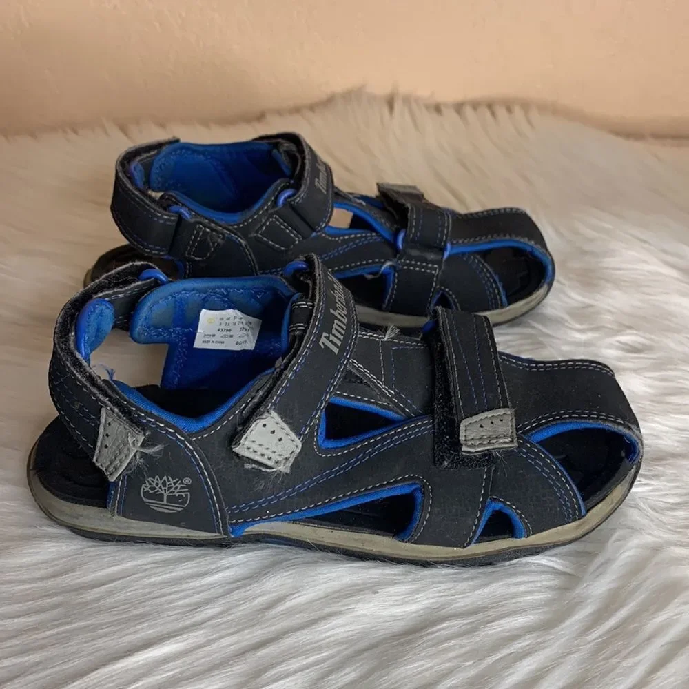 Timberland Boys Black & Blue Sandals / Water Sandals Size 3